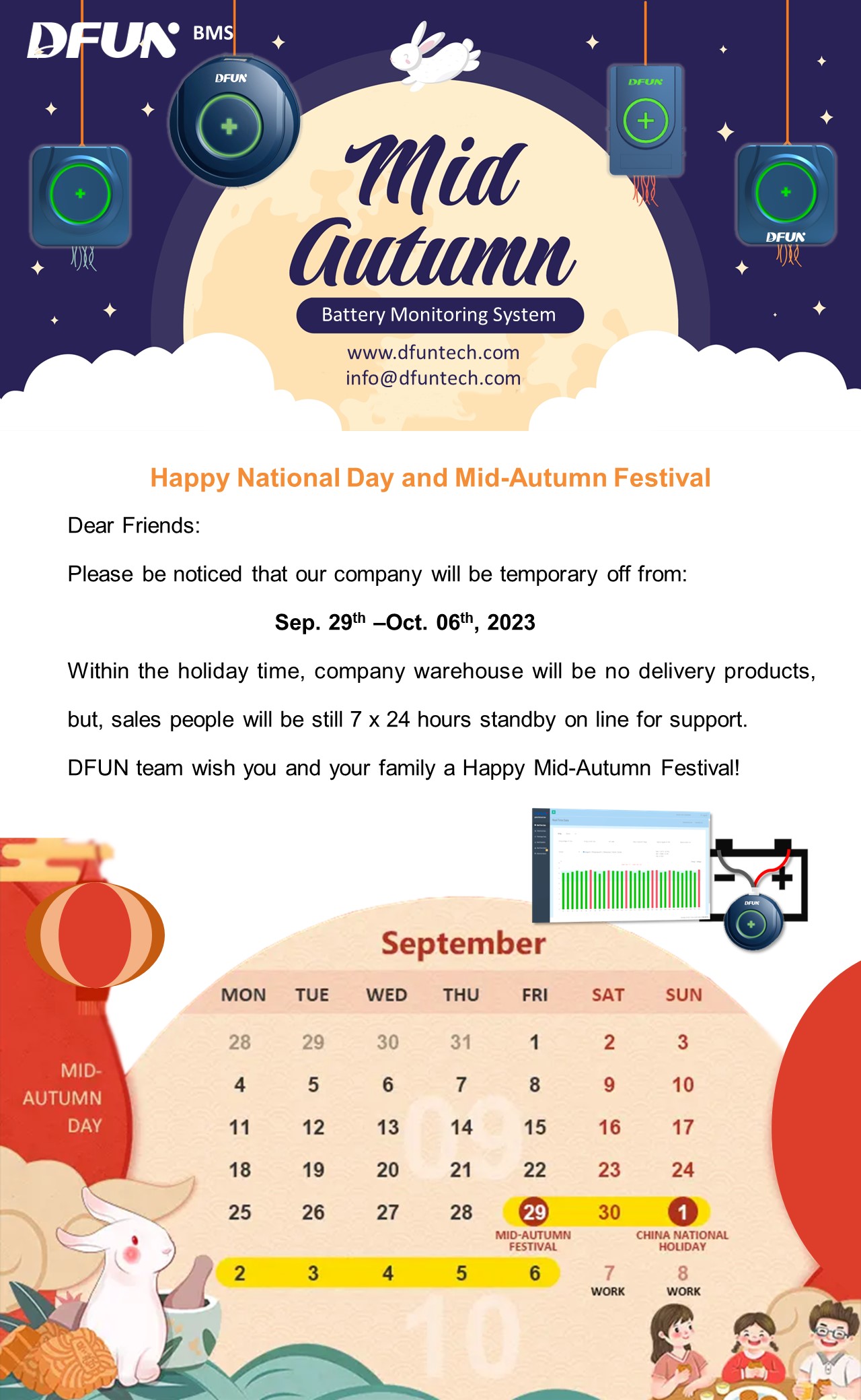 Happy Mid-Autumn Festival & National Day