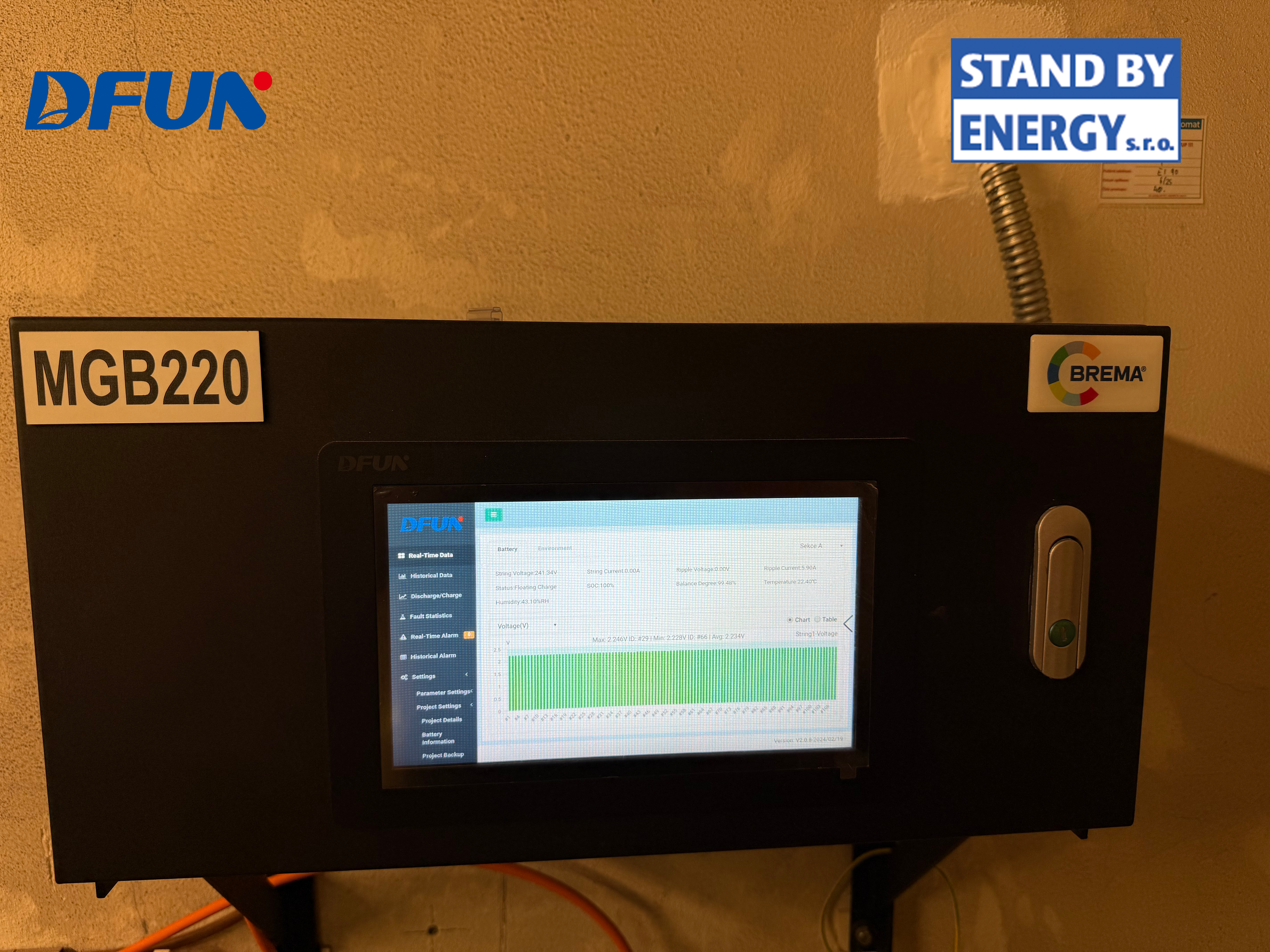 PBMS9000 battery monitoring system sensor