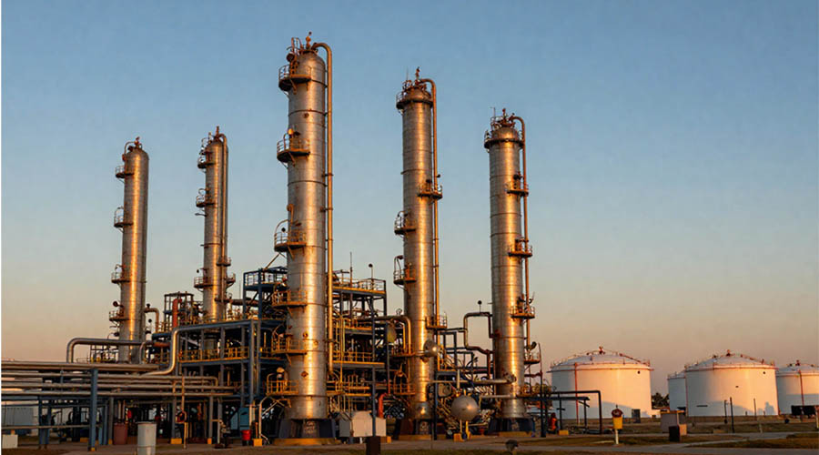 Battery system at oil refinery