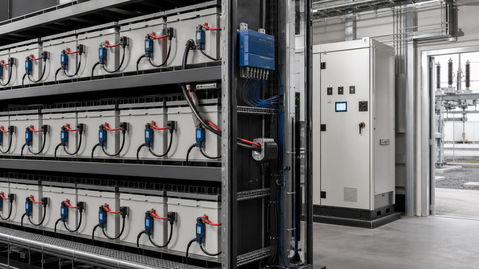 DFUN battery monitoring system for utility substations and power plants