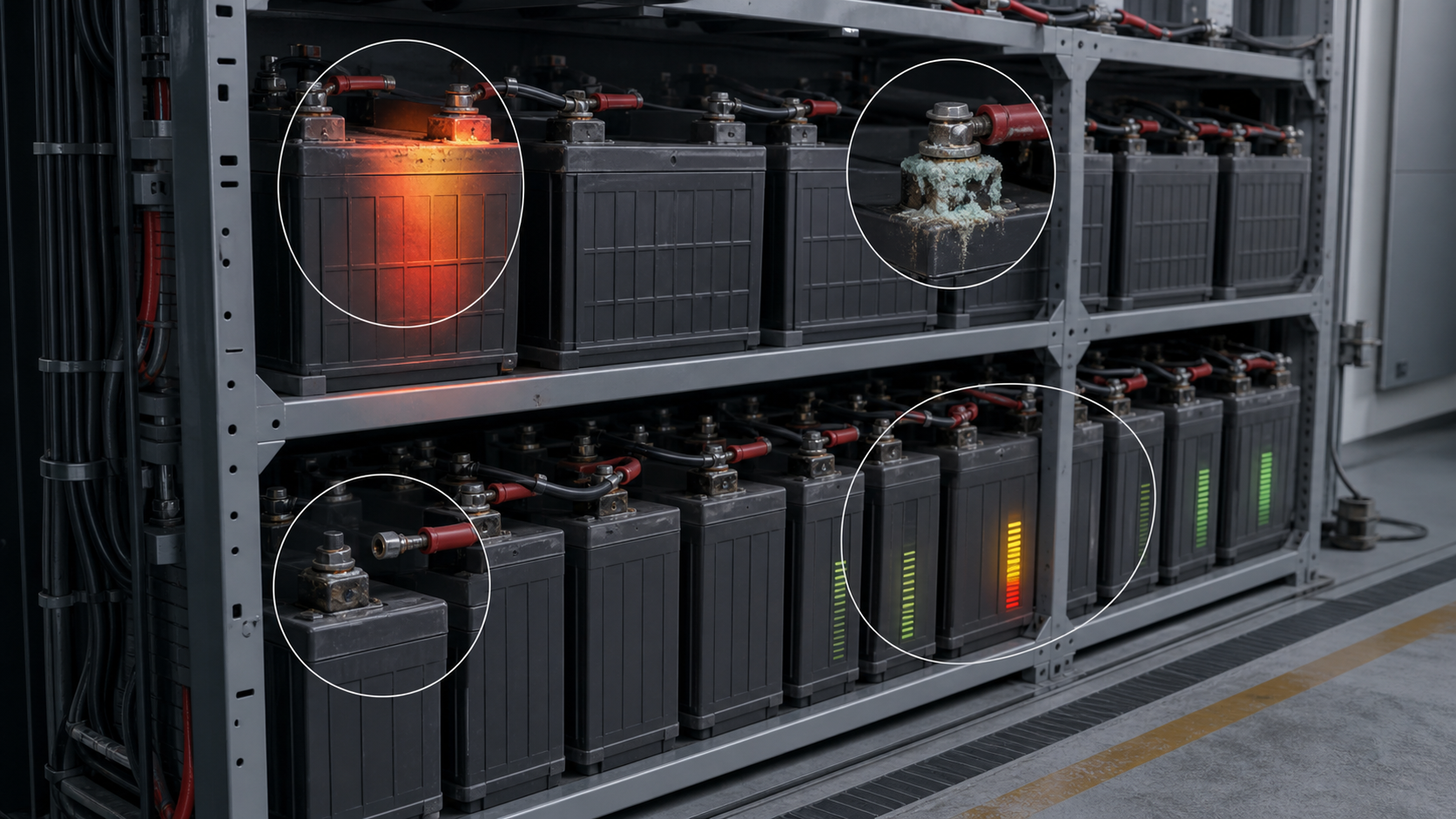 Common failure risks in an unmonitored substation DC battery system